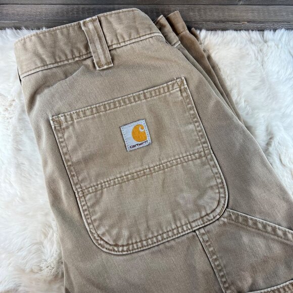 Carhartt Men's Utility Cargo Work Pants in Brown/Khaki Size 34x34 - Picture 6 of 7